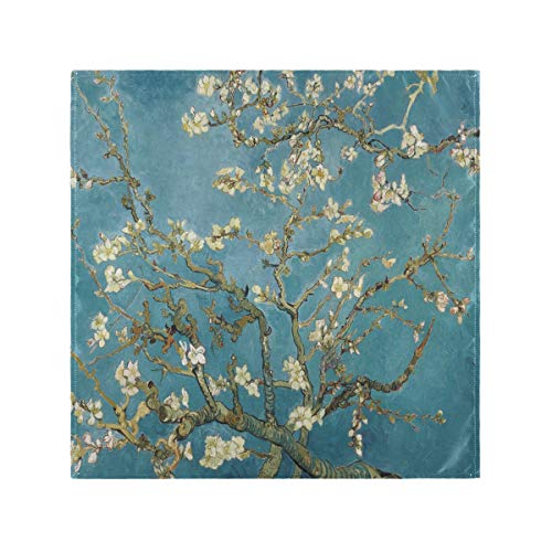 Kcldeci Van Gogh Mandelblüten Stoffservietten, 6-teiliges Set mit blauen Blumen, Tischservietten, Küchenservietten, Leinentuch, Läufer für Bauernhaus, Urlaub, Party, Hochzeit, Hotel, Heimdekoration Kcldeci Van Gogh Mandelblüten Stoffservietten, 6-teiliges Set mit blauen Blumen, Tischservietten, Küchenservietten, Leinentuch, Läufer für Bauernhaus, Urlaub, Party, Hochzeit, Hotel, Heimdekoration von Kcldeci