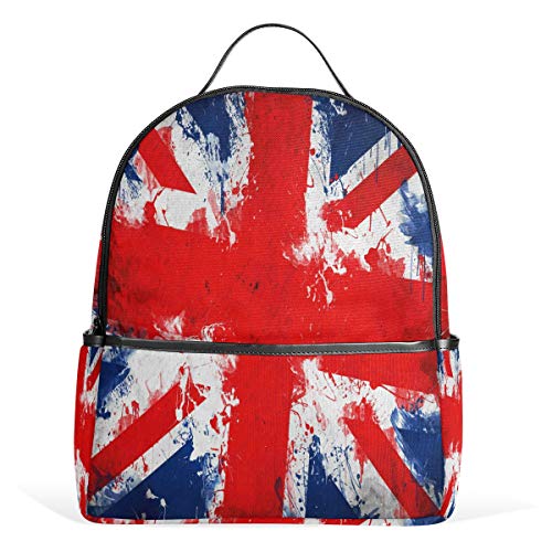 Rucksack mit UK-Flagge, wasserdicht, für Damen und Herren von Kcldeci