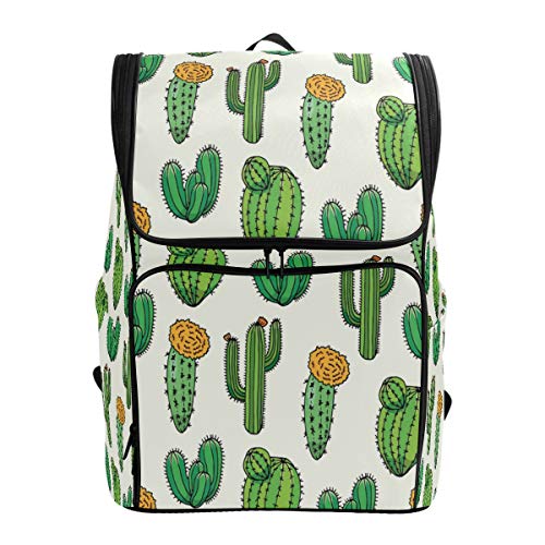 Süße Cartoon Tropische Kaktus Schulrucksack Wasserdichte Schultertasche Gym Rucksack Grüne Pflanze Laptop Tasche Outdoor Reisetasche für Kinder Mädchen Jungen Frauen von Kcldeci