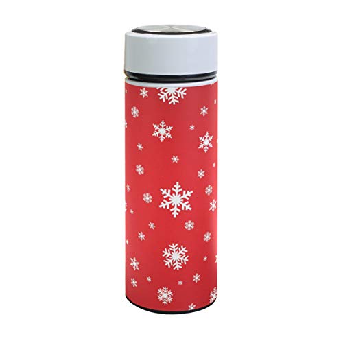 Thermoskanne für Winter, Weihnachten, Schneeflocke, Thermoskanne, Thermoskanne, Thermoskanne, Thermoskanne, Thermoskanne, doppelwandig, Edelstahl, für Sport, Reisen, Wandern, Outdoor Thermoskanne für Winter, Weihnachten, Schneeflocke, Thermoskanne, Thermoskanne, Thermoskanne, Thermoskanne, Thermoskanne, doppelwandig, Edelstahl, für Sport, Reisen, Wandern, Outdoor von Kcldeci
