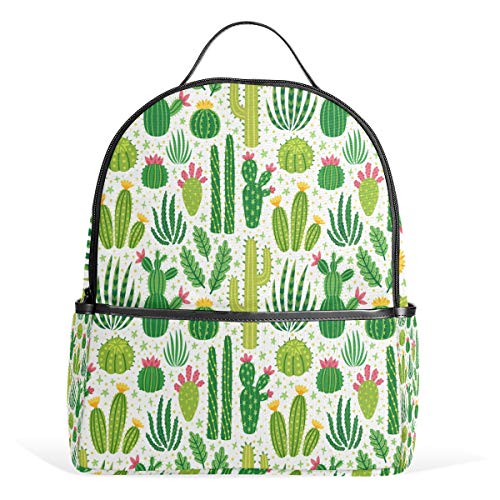 Verschiedene Kaktus-Rucksack, wasserdichte Schultertasche, Turnrucksack, Blume, grüne Pflanzentasche, lässiger Tagesrucksack, Outdoor-Reise, Sporttasche für Kinder, Damen, Herren, Mädchen, Jungen von Kcldeci