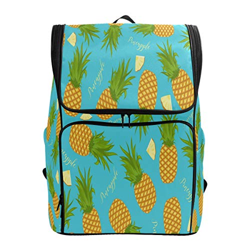 Whole Ananas Schulrucksack Wasserdicht Schultertasche Gym Rucksack Blau Obst Laptop Tasche Outdoor Reisetasche für Damen Herren von Kcldeci