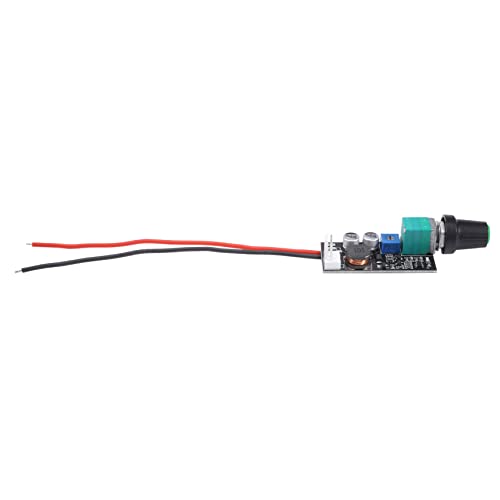 Kcvzitrds 1 Packung DC 5V 12V Einstellbarer PWM-Lüfterdrehzahlregler Neuer PC + Metallknopfschalter 2/3-Draht-Lüfterdrehzahlregler Rauschunterdrückung Kann Heruntergefahren Werden von Kcvzitrds