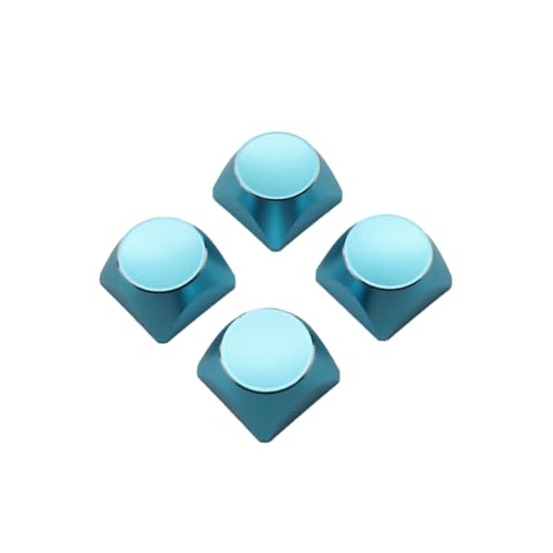 Kcvzitrds 4 Stück Aluminium-Tastaturkappen, aus Metall, Aluminium, Legierung, mechanische Tastatur, Universal-Tastatur, Regenbogen-Farbverlauf, für mechanische Tastatur, C von Kcvzitrds