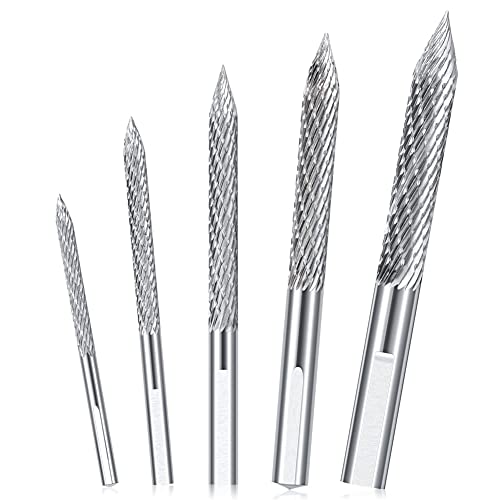 Kcvzitrds 5Er-Pack Reifenbohrer, Verschiedene GrößEn, Reifenreparatur, Hartmetallbohrer, Reifenflicken, Stopfenschneider, Drahtschneider, Reibahle, Bohrer von Kcvzitrds