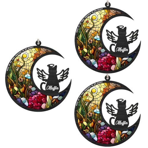 Kcvzitrds Acrylscheibe für Haustiere, Vom Mond, Dekoration für Veranda, Sympathie für Haustiere, zum Gedenken an den Verlust Kcvzitrds Acrylscheibe für Haustiere, Vom Mond, Dekoration für Veranda, Sympathie für Haustiere, zum Gedenken an den Verlust von Kcvzitrds
