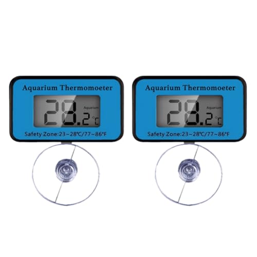 Kcvzitrds Digitales LCD-Thermometer für Aquarien, mit Saugnapf, zur Messung des Wassers im Fischtank Kcvzitrds Digitales LCD-Thermometer für Aquarien, mit Saugnapf, zur Messung des Wassers im Fischtank von Kcvzitrds