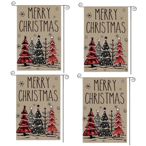 Kcvzitrds Gartenflagge für Weihnachten, Dekoration für den Außenbereich, Polyester, drei Schichten, Gartenflagge, Weihnachten, Stil 2 Kcvzitrds Gartenflagge für Weihnachten, Dekoration für den Außenbereich, Polyester, drei Schichten, Gartenflagge, Weihnachten, Stil 2 von Kcvzitrds