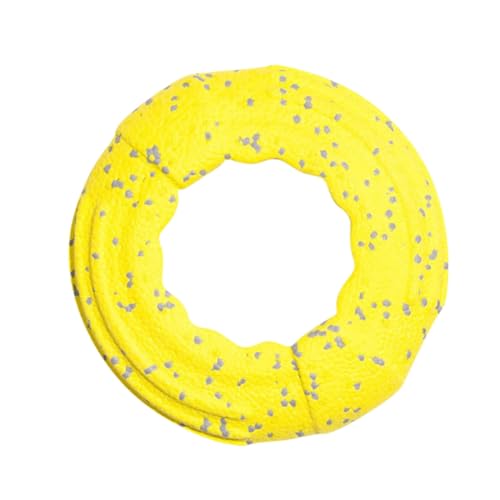 Kcvzitrds Kauball für Hunde aus ETPU, hochelastisches fliegendes Spielzeug für Hunde, Zubehör zur Reinigung der Zähne, Zubehör für Haustiere, A von Kcvzitrds