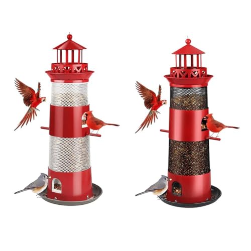 Kcvzitrds Vogelfutterstation für den Außenbereich, zum Aufhängen, Eichhörnchenprobe für den Außenbereich, Vogelsamen aus Metall, für Schwarz Kcvzitrds Vogelfutterstation für den Außenbereich, zum Aufhängen, Eichhörnchenprobe für den Außenbereich, Vogelsamen aus Metall, für Schwarz von Kcvzitrds