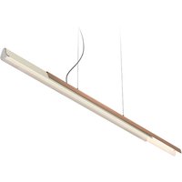 Kdln Dala Linear LED Pendelleuchte Sand / Holz von Kdln