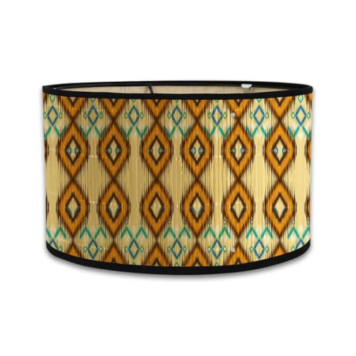 Kdouehg Lampenschirme Druck Oval Lampenschirm 30 * 30 * 20CM Vintage Lampenschirme für Kronleuchter und Stehlampen H von Kdouehg