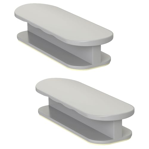 KeZaara 2er Pack Balkontürgriff Außen Kleben Grau, Türgriff Balkontür Außen für Schranktüren,Balkontüren, Glas Fenstergriffe, 9 × 3,2 × 2 cm von KeZaara