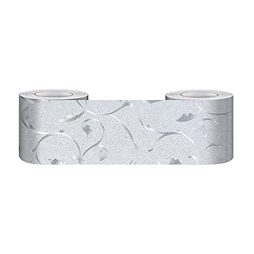 KeZheXi Tapetenbordüre Selbstklebend Silberrebe 5x1000CM für Badezimmer Wohnzimmer Küche Verdicken PVC Dekorative Bordüre Abnehmbare Wasserdicht Taille rahmen Wandtattoo KeZheXi Tapetenbordüre Selbstklebend Silberrebe 5x1000CM für Badezimmer Wohnzimmer Küche Verdicken PVC Dekorative Bordüre Abnehmbare Wasserdicht Taille rahmen Wandtattoo von KeZheXi