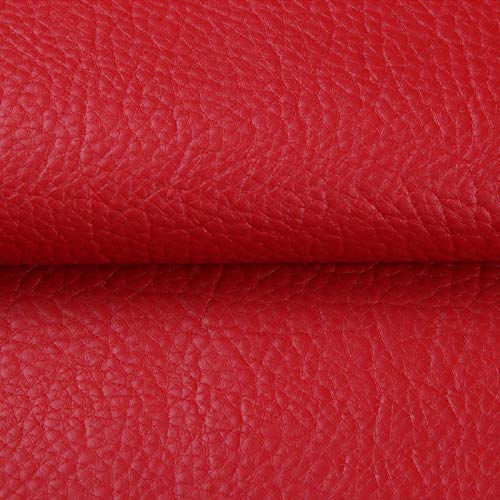 Leder Patch Kit Selbstklebende Lederflicken rot 42X138CM Aufkleber Patch Repair Lederreparatur Set Leder, Vinyl & Kunstleder Reparieren Kit Für Autositze von KeZheXi