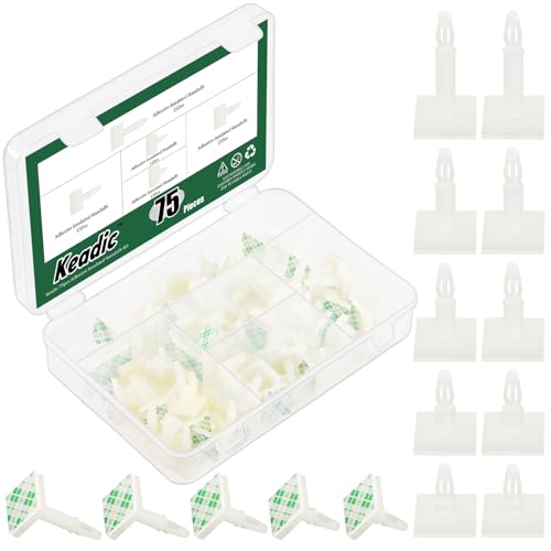 Keadic 75Pcs 5-Größen Nylon Plastikschraube Kleber PCB Abstandshalter Sortiment Set, Snap-in Pfosten feste Clips, selbstklebende isolierte Abstandshalter für Stützhöhe PC Board, Computer Motherboard Keadic 75Pcs 5-Größen Nylon Plastikschraube Kleber PCB Abstandshalter Sortiment Set, Snap-in Pfosten feste Clips, selbstklebende isolierte Abstandshalter für Stützhöhe PC Board, Computer Motherboard von Keadic