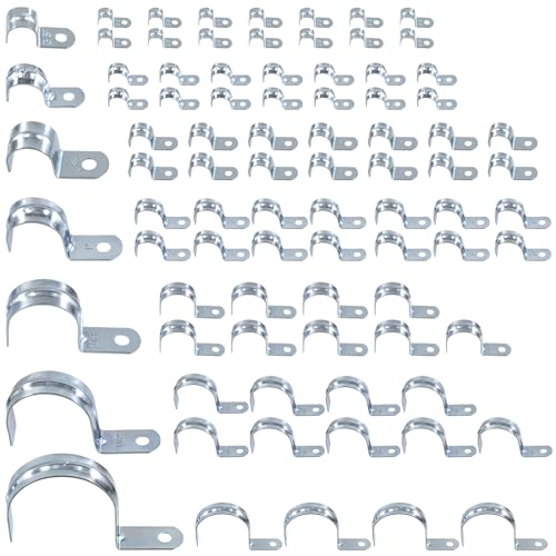 Keadic 85Pcs 7 Größen Ein Loch Rohr Riemen Set Verzinkte Stahl EMT Rohr Riemen mit 1 Loch, starre Rohr Riemen Klemme Rohr Band Spann Clip U Halterungen Kit für EMT Rohr Befestigung Keadic 85Pcs 7 Größen Ein Loch Rohr Riemen Set Verzinkte Stahl EMT Rohr Riemen mit 1 Loch, starre Rohr Riemen Klemme Rohr Band Spann Clip U Halterungen Kit für EMT Rohr Befestigung von Keadic