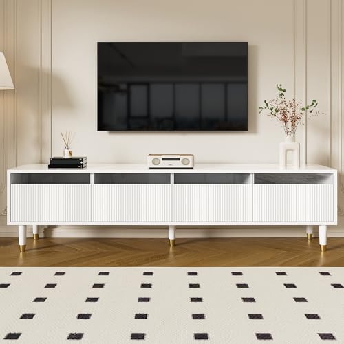 Kebnor Moderner weißer TV-Schrank 178 cm – Minimalistisches Design, große Aufbewahrung, 4 Schubladen, MDF & Acryl, ideal für Wohnzimmer – stabil& vielseitig einsetzbar (TV-Schrank 178 * 35 * 45cm) Kebnor Moderner weißer TV-Schrank 178 cm – Minimalistisches Design, große Aufbewahrung, 4 Schubladen, MDF & Acryl, ideal für Wohnzimmer – stabil& vielseitig einsetzbar (TV-Schrank 178 * 35 * 45cm) von Kebnor