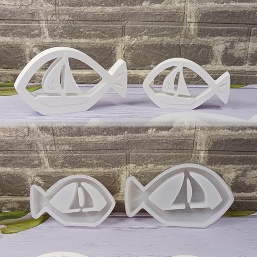 Silikonform Ostern, Silikonformen GießFormen Hase, Silikonformen GießFormen FrüHling,Diy Silikonform Osterei, Ostern Deko Rabbit FüR Handwerk,Seife Kerzen Ostergeschenke (2er Segelboot) von Keboygym