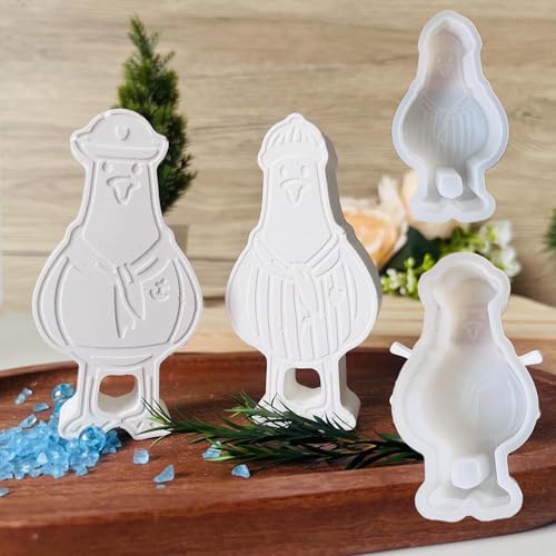 Silikonform Ostern, Silikonformen GießFormen Hase, Silikonformen GießFormen FrüHling,Diy Silikonform Osterei, Ostern Deko Rabbit FüR Handwerk,Seife Kerzen Ostergeschenke (Kapitän Möwe) von Keboygym
