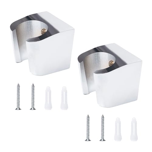 Keboyoe 2 Stück Duschkopf Halterung Silber Handbrause Halterung Zinklegierung Wandmontierter Brausehalter mit Schrauben, Expansionsrohr, Einfach zu Installieren,Kompatibel mit den Meisten Duschen Keboyoe 2 Stück Duschkopf Halterung Silber Handbrause Halterung Zinklegierung Wandmontierter Brausehalter mit Schrauben, Expansionsrohr, Einfach zu Installieren,Kompatibel mit den Meisten Duschen von Keboyoe