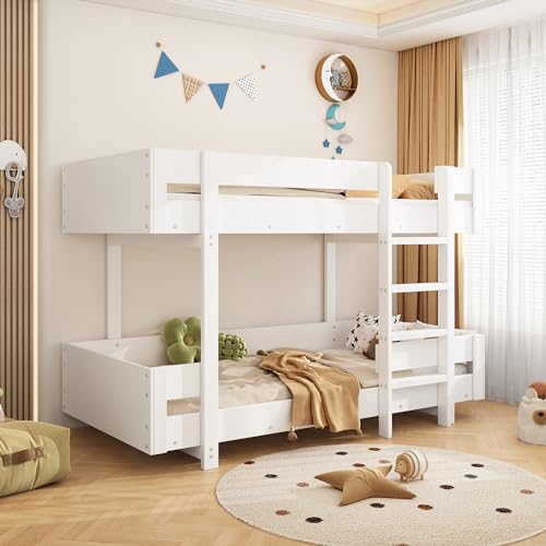 KecDuey Kinder-Etagenbett 90x200cm, Kinder Doppelbett, Kinderbett mit Treppe, Schlichtes Design, Verstärktes Geländer, ohne Matratze KecDuey Kinder-Etagenbett 90x200cm, Kinder Doppelbett, Kinderbett mit Treppe, Schlichtes Design, Verstärktes Geländer, ohne Matratze von KecDuey