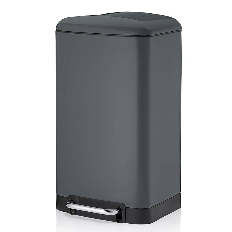 Keck & Lang Treteimer DAVINO ca. B30,5 H61 T34 cm in dunkelgrau, H:61cm, 30L von Keck & Lang