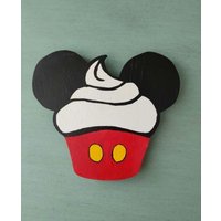 Micky Maus Inspirierter Cupcake Magnet Nur Magnet von KeeBeeZ
