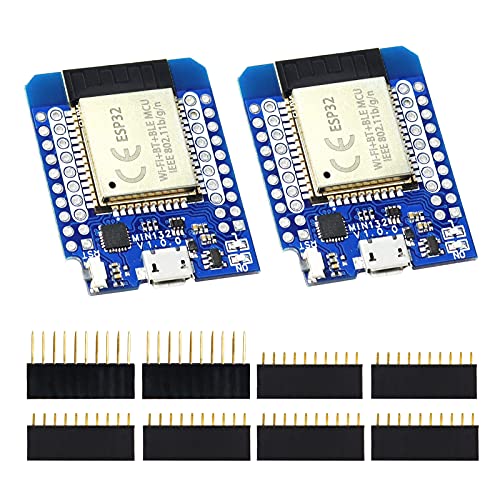 KeeYees 2 Stücke ESP32 Mini WiFi + Bluetooth Internet Modul WLAN Entwicklungsboard Chip ESP-WROOM-32 für Arduino KeeYees 2 Stücke ESP32 Mini WiFi + Bluetooth Internet Modul WLAN Entwicklungsboard Chip ESP-WROOM-32 für Arduino von KeeYees