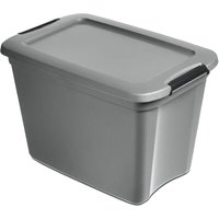 Keeeper - Aufbewahrungsbox Ronja collection clipbox, extra stabil, 115 l, 78 x 53 x 43 cm, grau von Keeeper