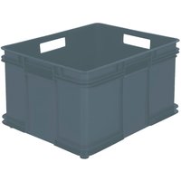 Aufbewahrungsbox Eurobox xxl, Kunststoff eco (pp), 52 x 43 x 28 cm, 54 l, Grau von Keeeper