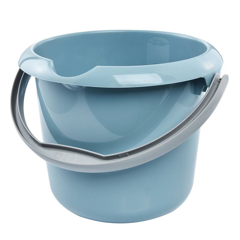 Keeeper Eimer mit Ausguss 'Mika' nordic blue Ø 24 x 20 cm 5 l von Keeeper