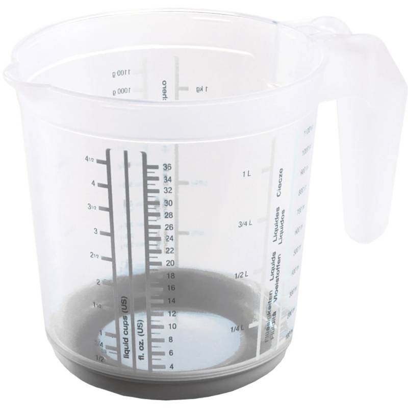 Keeeper Messkanne Massimo mit Anti-Rutsch-Funktion 1 l Nordic Grau von Keeeper
