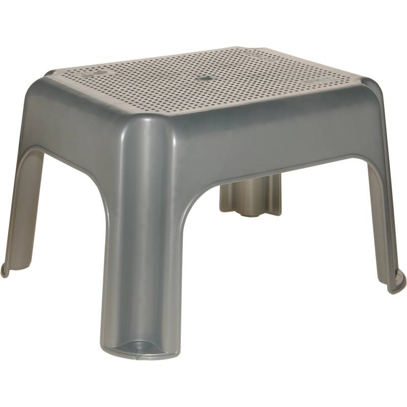 Keeeper Tritthocker 36,5 cm x 30 cm x 24 cm Silber von Keeeper