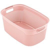 Keeeper - Wäschekorb 30 l. , Kollektion Marten, ergonomisch, weiche, rutschfeste Griffe, belüftet, Farbe rosa von Keeeper