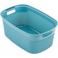 Keeeper - Wäschekorb 30 l. Kollektion Marten, ergonomisch, weiche, rutschfeste Griffe, belüftet, Farbe blau. von Keeeper