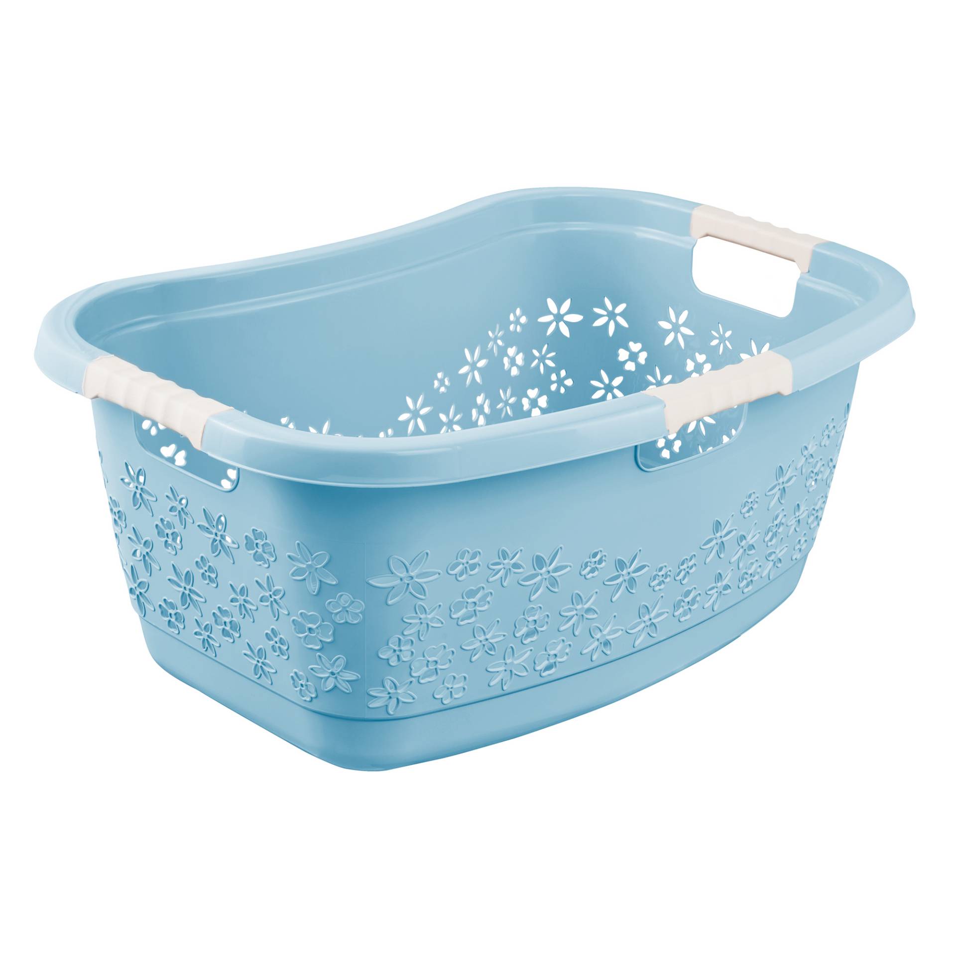 Keeeper Wäschekorb 'Lasse' nordic blue ergonomisch mit softgriffen 65 x 45 x 28,5 cm 50 l Keeeper Wäschekorb 'Lasse' nordic blue ergonomisch mit softgriffen 65 x 45 x 28,5 cm 50 l von Keeeper