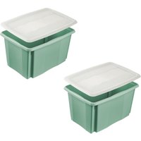keeeper Aufbewahrungsbox "Emil, Box mit Deckel, 2er Set, 45 L, 55,5x40x30 cm" ineinander und aufeinander stapelbar keeeper Aufbewahrungsbox "Emil, Box mit Deckel, 2er Set, 45 L, 55,5x40x30 cm" ineinander und aufeinander stapelbar von Keeeper