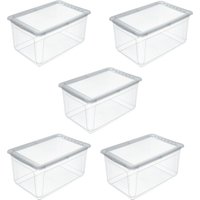 keeeper Aufbewahrungsbox "bea, 5er Set, mit Air Control-System 43L, 59 x 39 x 27 cm" Air-Control-System, stapelbar keeeper Aufbewahrungsbox "bea, 5er Set, mit Air Control-System 43L, 59 x 39 x 27 cm" Air-Control-System, stapelbar von Keeeper