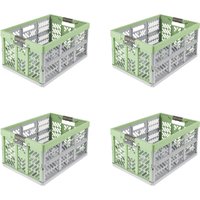keeeper Klappbox "Profi-Klappbox ben eco mit Softgriffen (Set 4 St.) 45 l, 54x37x28 cm" Soft-Touch-Griffe, zusammenklappbar, leicht zu reinigen von Keeeper