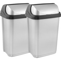 keeeper Mülleimer "rasmus, 2er Set, Abfallbehälter mit Rolldeckel" Deckel komplett abnehmbar keeeper Mülleimer "rasmus, 2er Set, Abfallbehälter mit Rolldeckel" Deckel komplett abnehmbar von Keeeper