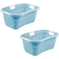 keeeper Wäschekorb "lasse, 2er Set, Korb mit Softgriffen, 65 x 45 x 28 cm, 50 l" ergonomische Form, komfortable Softgriffe, Hüftstütze keeeper Wäschekorb "lasse, 2er Set, Korb mit Softgriffen, 65 x 45 x 28 cm, 50 l" ergonomische Form, komfortable Softgriffe, Hüftstütze von Keeeper