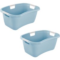 keeeper Wäschewanne "janne, 2er Set, Wanne mit Softgriffen, 65 x 45 x 28 cm, 50 l" ergonomische Form, komfortable Softgriffe, Hüftstütze keeeper Wäschewanne "janne, 2er Set, Wanne mit Softgriffen, 65 x 45 x 28 cm, 50 l" ergonomische Form, komfortable Softgriffe, Hüftstütze von Keeeper