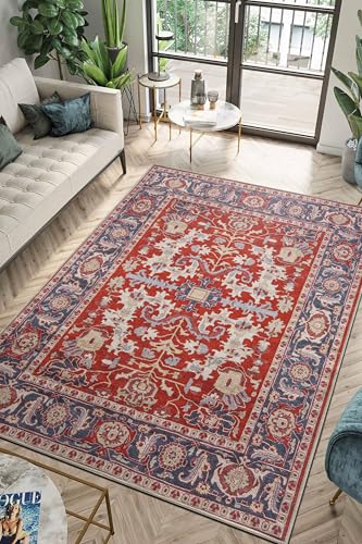 Keen Home Design Teppich, 12,7 x 17,8 cm, maschinenwaschbar, mit rutschfester Unterseite, ideal für Wohnzimmer, Esszimmer, Schlafzimmer, Vintage, leicht zu reinigen, langlebig, Niederflor-Teppich Keen Home Design Teppich, 12,7 x 17,8 cm, maschinenwaschbar, mit rutschfester Unterseite, ideal für Wohnzimmer, Esszimmer, Schlafzimmer, Vintage, leicht zu reinigen, langlebig, Niederflor-Teppich von Keen Home Design