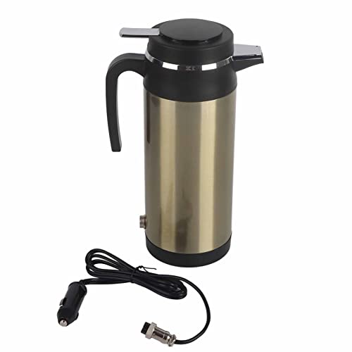 1200 ML 12 V / 24 V Keenso Auto Wasserkocher Kessel Edelstahl Elektrische In-car Wasserkocher Auto Heizung Tasse Reise Thermoskanne Heizung Wasserflasche(24V) Kfz-elektronik von Keenso