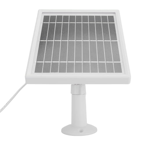 Keenso 10W Solarpanel Ladegerät für Vogelfutterkamera Effiziente 360 -Grad -Halterung für Outdoor Kameras, IP66 USB C Solar Panel für Batterie (White) von Keenso