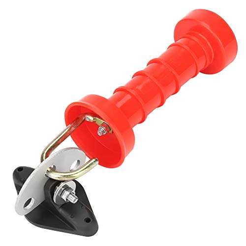 Keenso 10pcs Griffe Rot Isolierter Feder mit Ankerplatten mit Elektrischem Zaun von Keenso