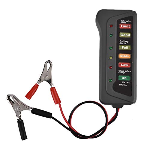 Keenso 12 -V -Batterie -Testerprüfung, Auto -Motorrad -Batterie -Last -Tester -Analysator -Generator -Kurrierungsprüfung von Keenso