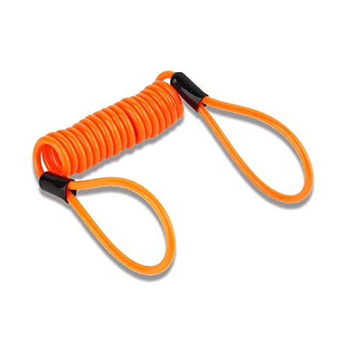 Keenso 3,5 mm Sicherheitskabel Dual-Loop-Sicherheitskabel Motorrad Fahrrad ATV Roller Scheibenschloss Sicherheitserinnerungskabel Werkzeug für Roller Motorrad Fahrrad Bremsscheibe Auto-Tuning von Keenso