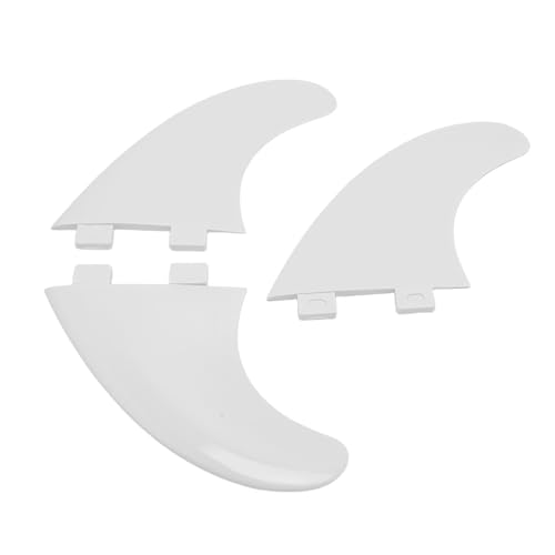 Keenso 3 Stück PVC Surf Flossen, Surfbrett-Thruster-Flossen-Set, Geeignet für Verschiedene Aufblasbare Surfbretter von Keenso